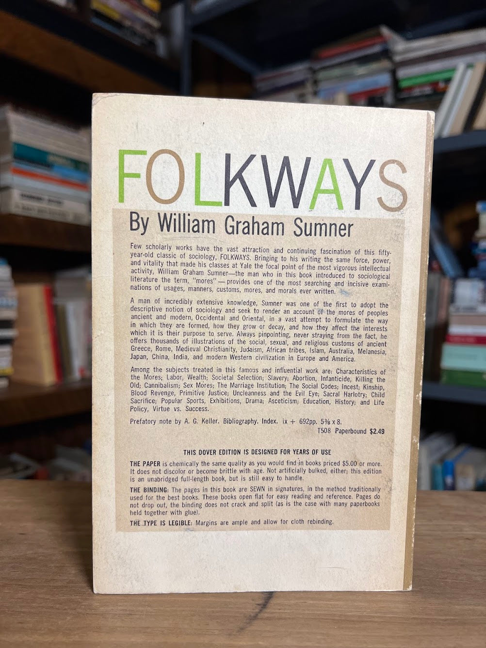 Folkways by William Graham Sumner