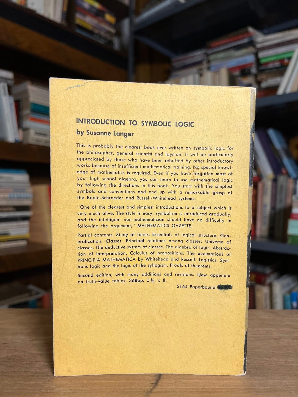 An Introduction to Symbolic Logic by Susanne K. Langer