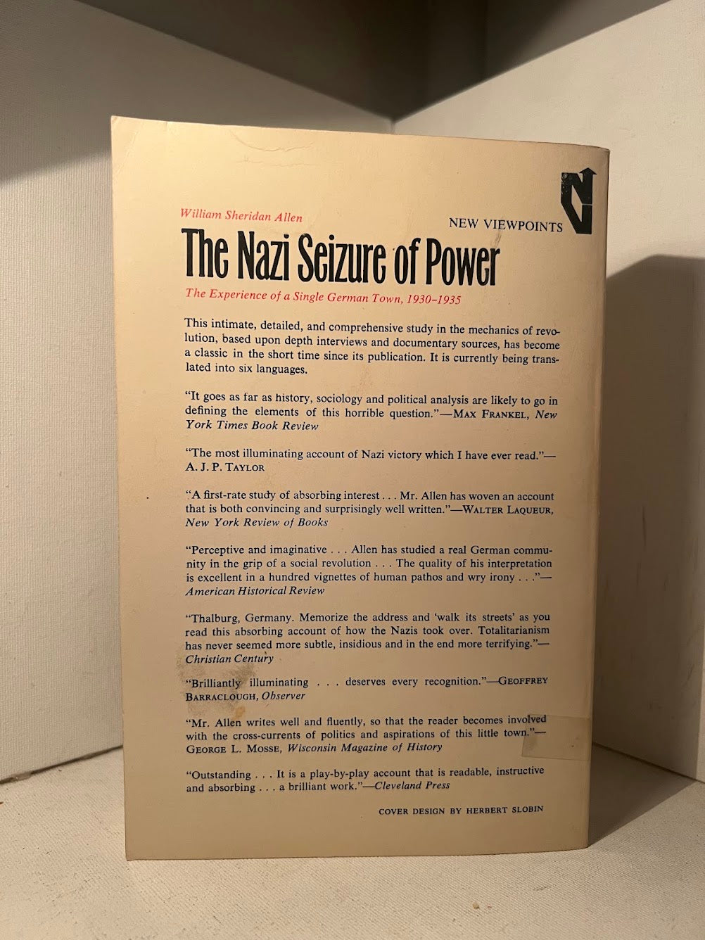 The Nazi Seizure of Power by William Sheridan Allen