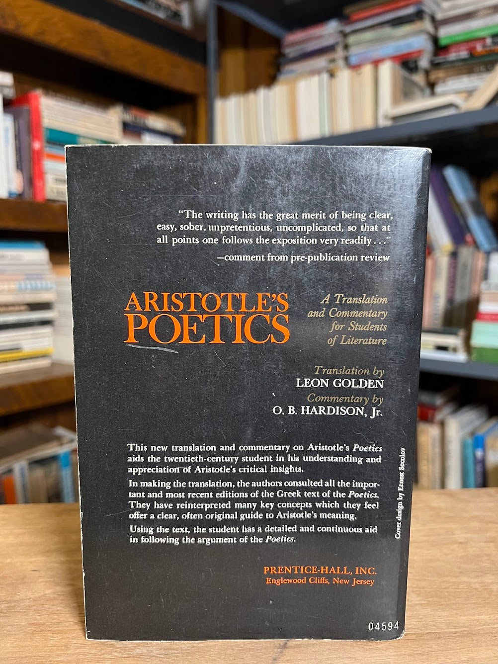 Aristotle's Poetics translation by Leon Golden