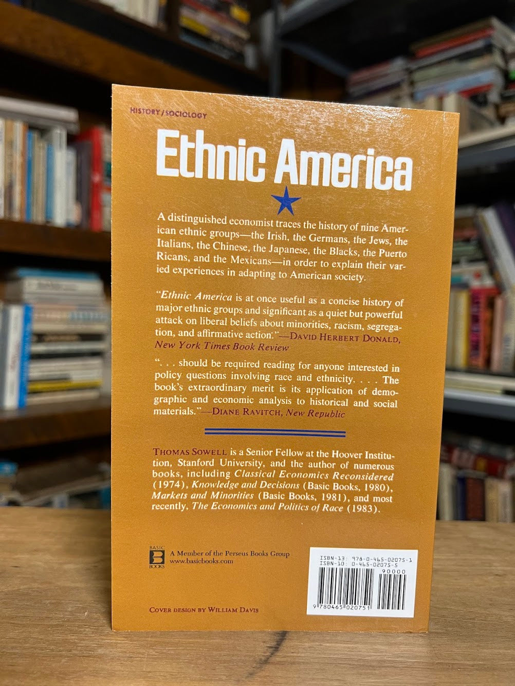 Ethnic America - A History by Thomas Sowell