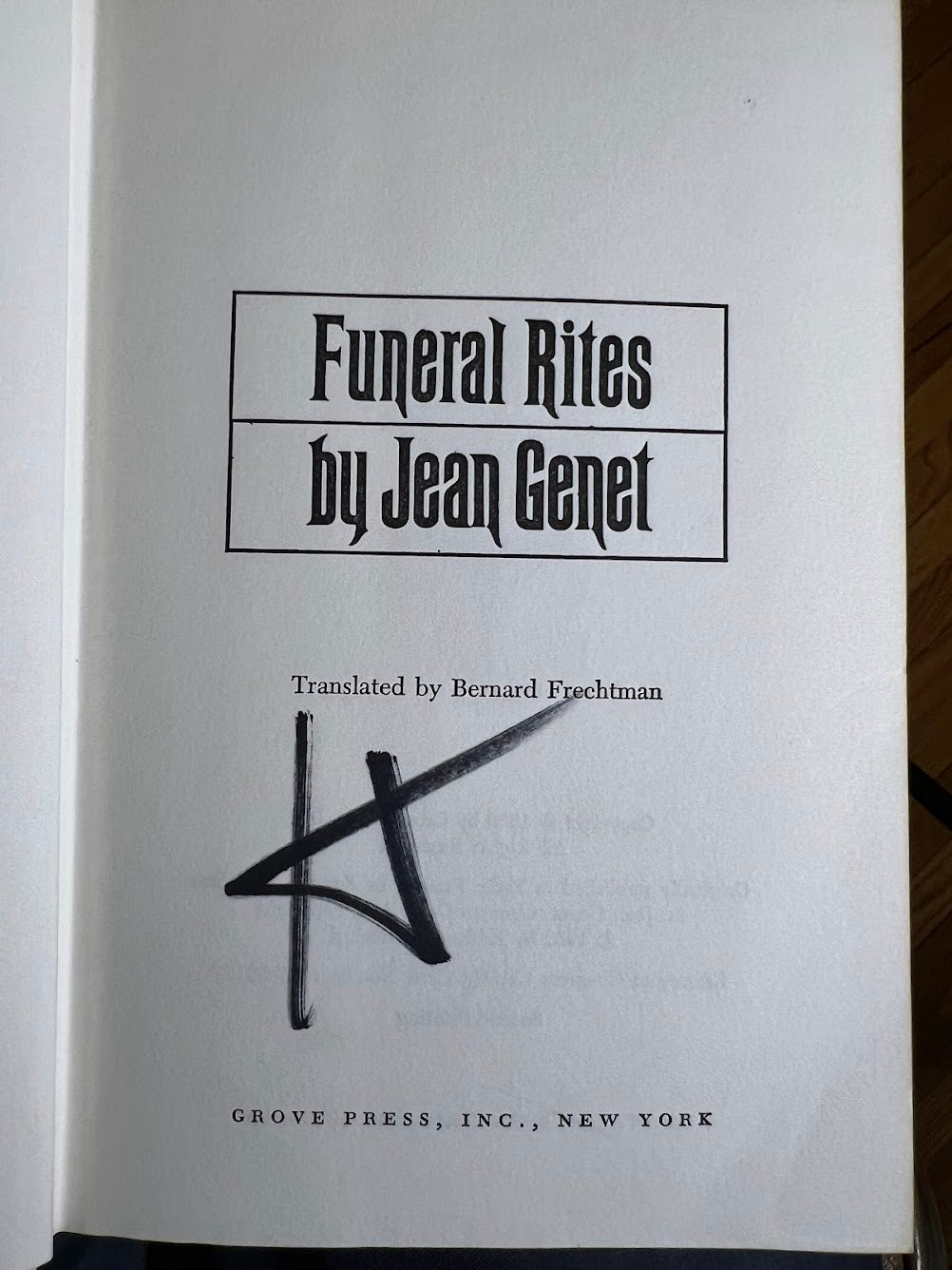 Funeral Rites by Jean Genet