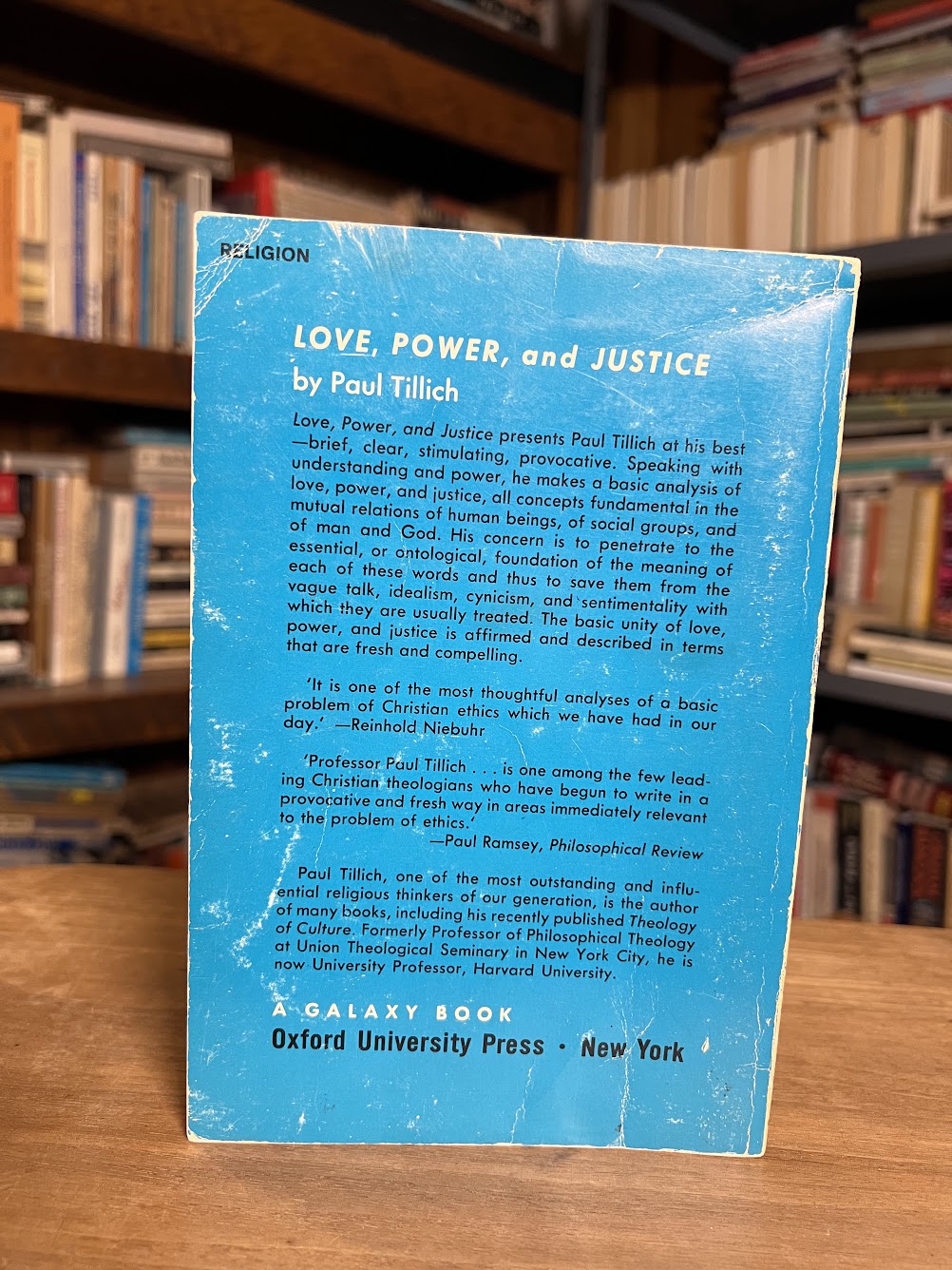 Love Power and Justice by Paul Tillich