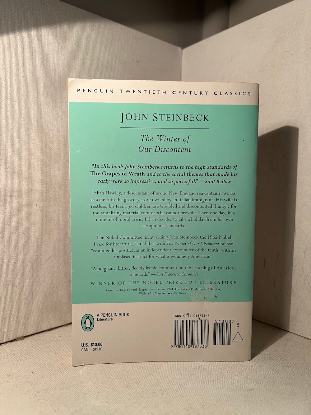 The Winter of Our Discontent by John Steinbeck