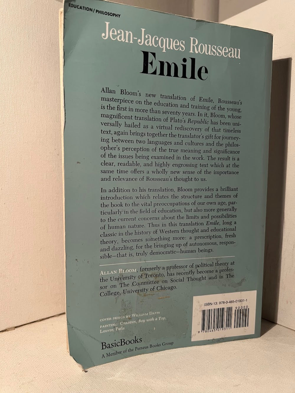 Emile or On Education by Jean Jacques Rousseau