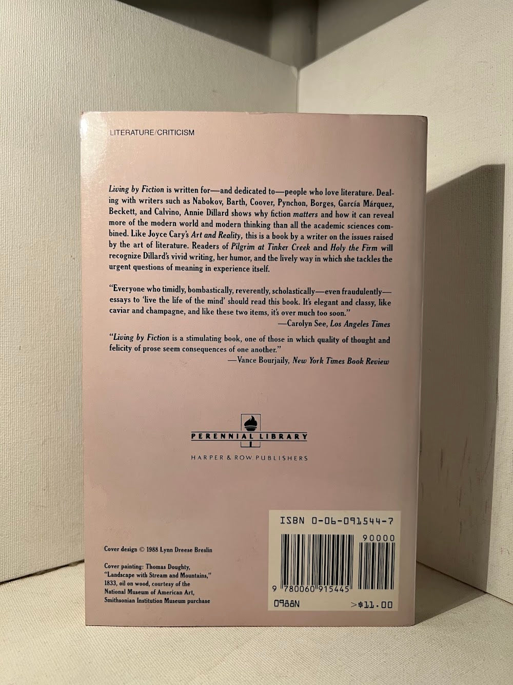 Living By Fiction by Annie Dillard