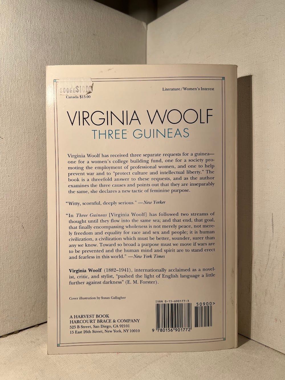 Three Guineas by Virginia Woolf