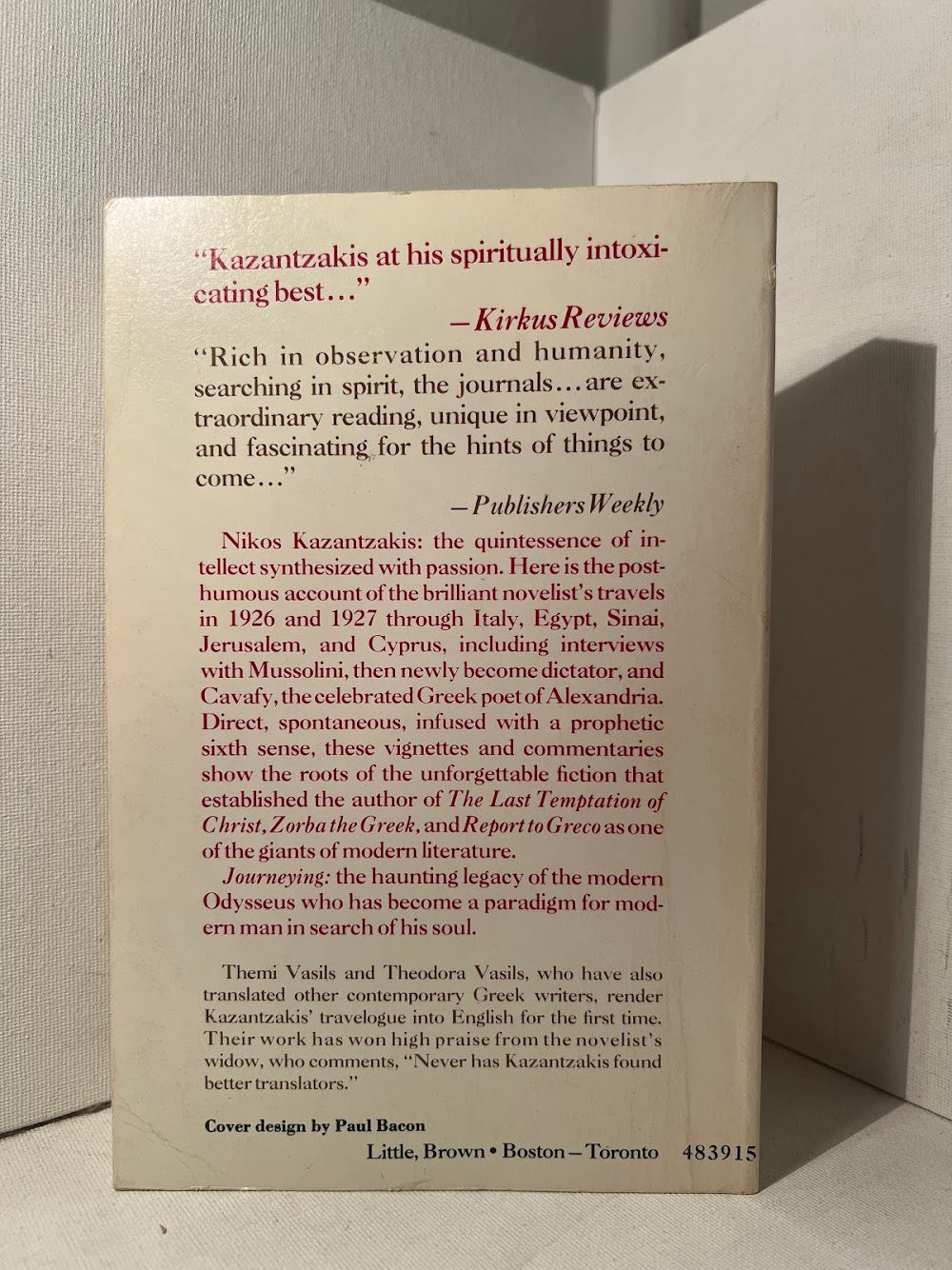 Journeying by Nikos Kazantzakis