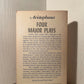 Four Major Plays by Aristophanes
