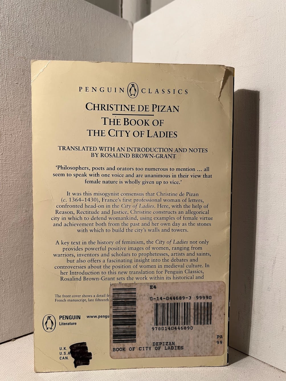 The Book of the City Of Ladies by Christine de Pizan