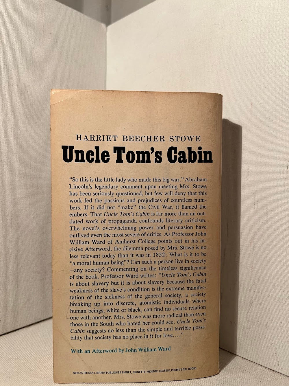 Uncle Tom's Cabin by Harriet Beecher Stowe