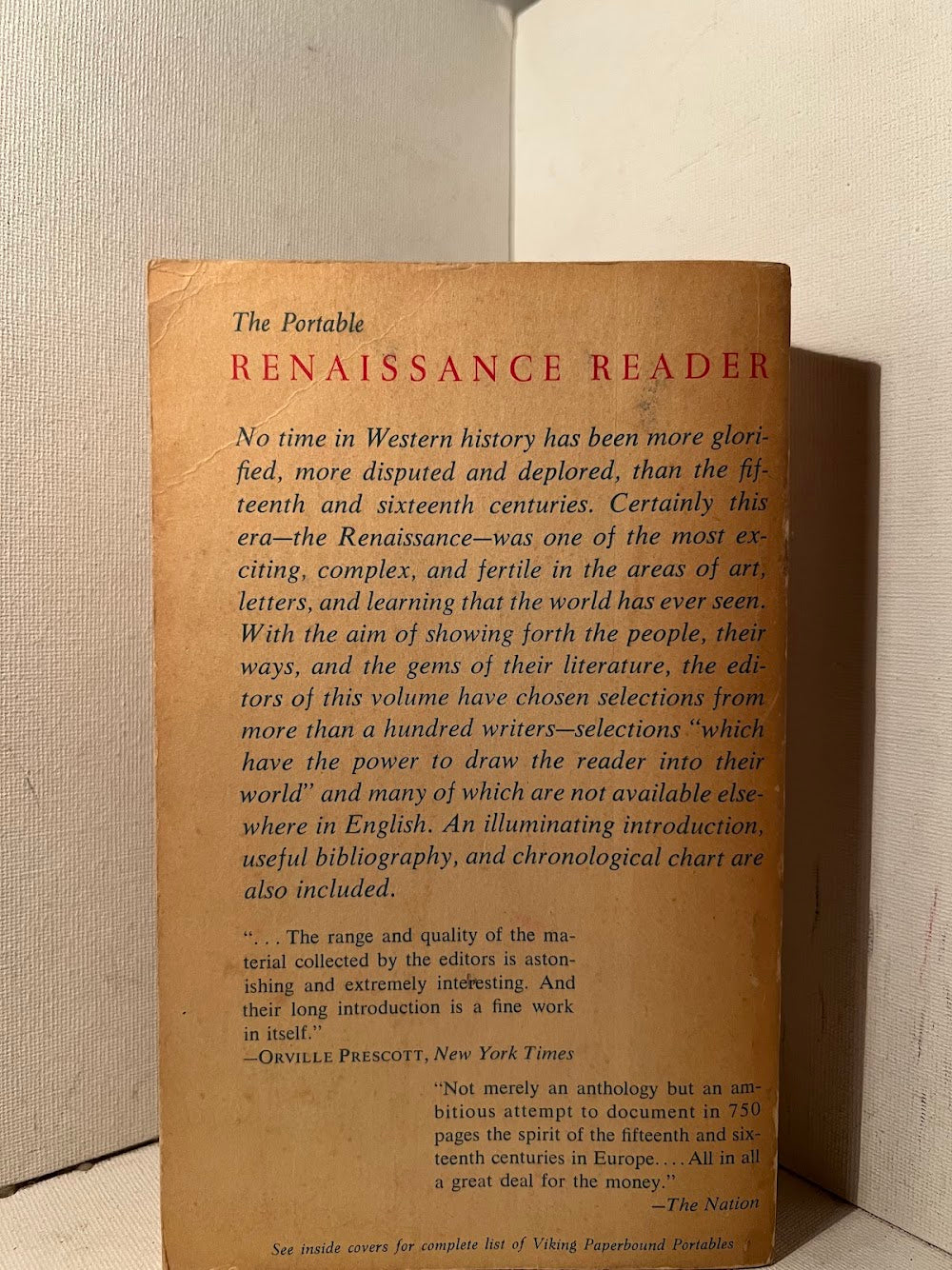 The Portable Renaissance Reader