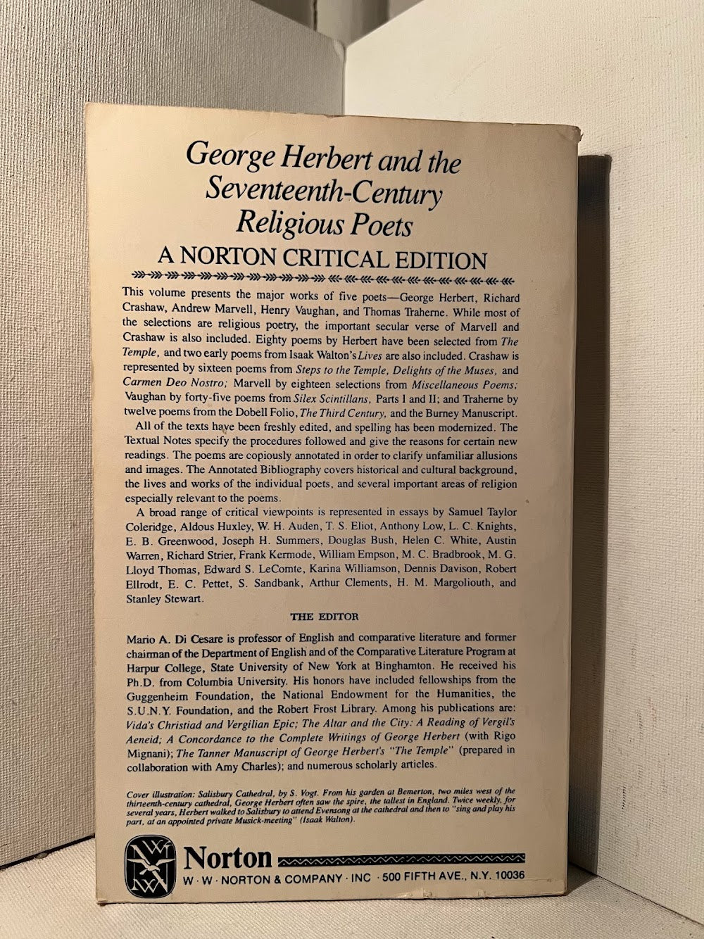 George Herbert and the Seventeenth Century Religious Poets