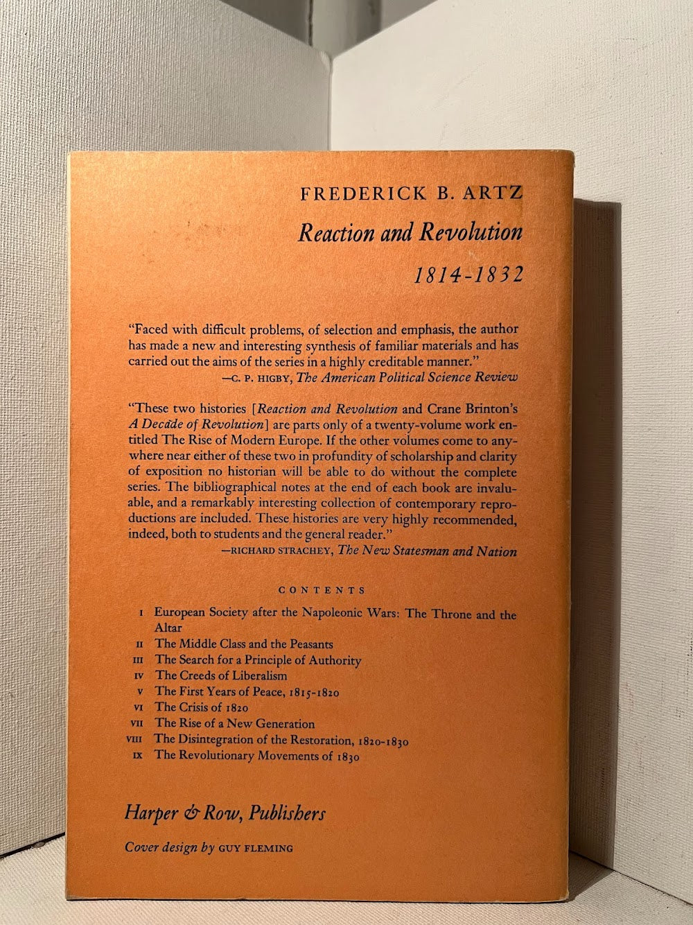 Reaction and Revolution 1814-1832 by Frederick B. Artz