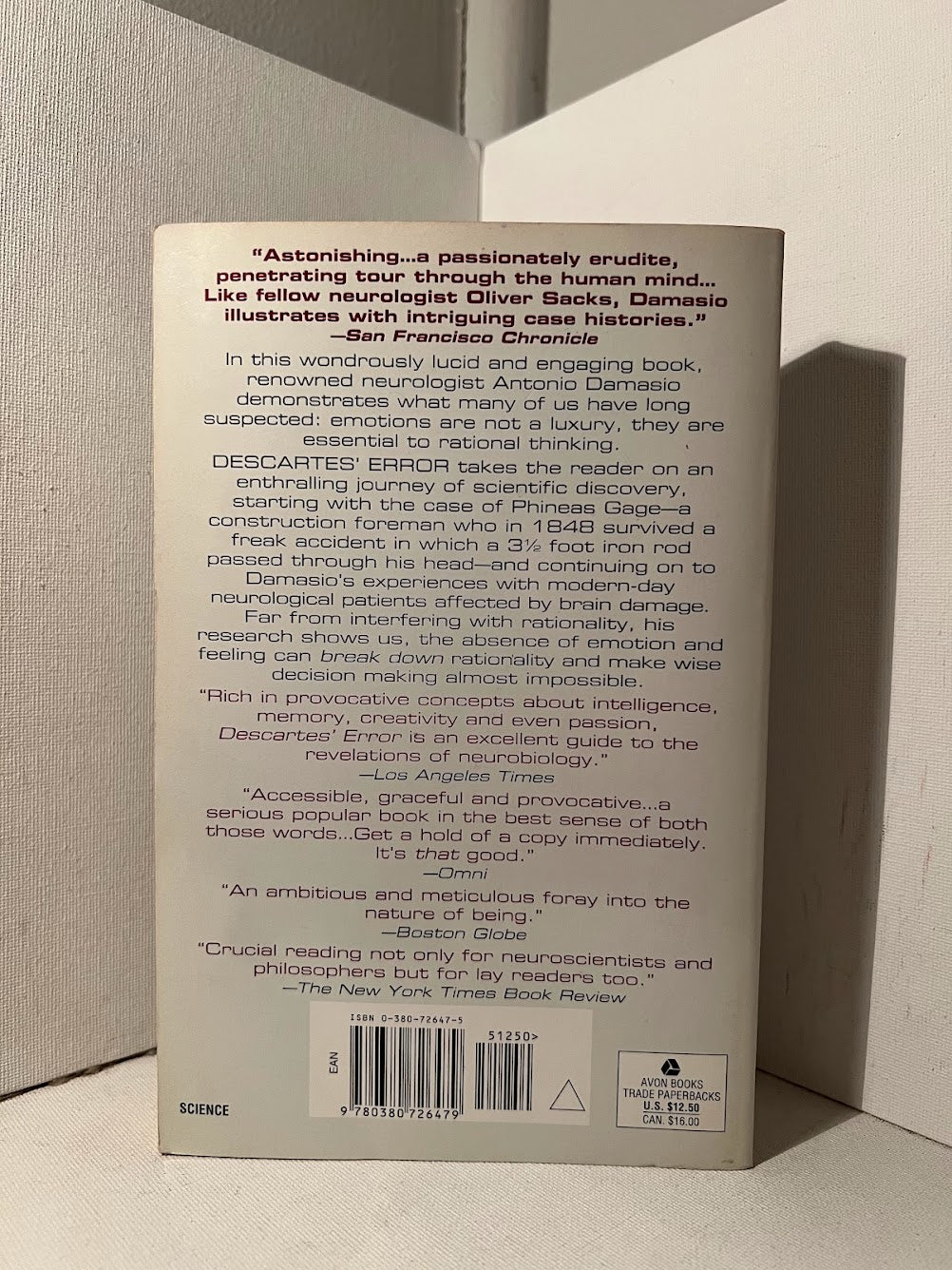 Descartes' Error by Antonio R. Damasio