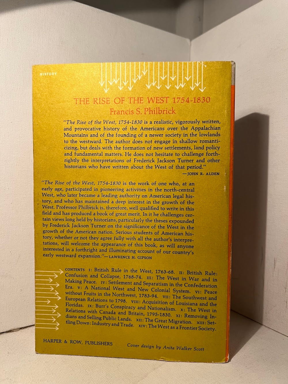 The Rise of the West 1754-1830 by Francis S. Philbrick