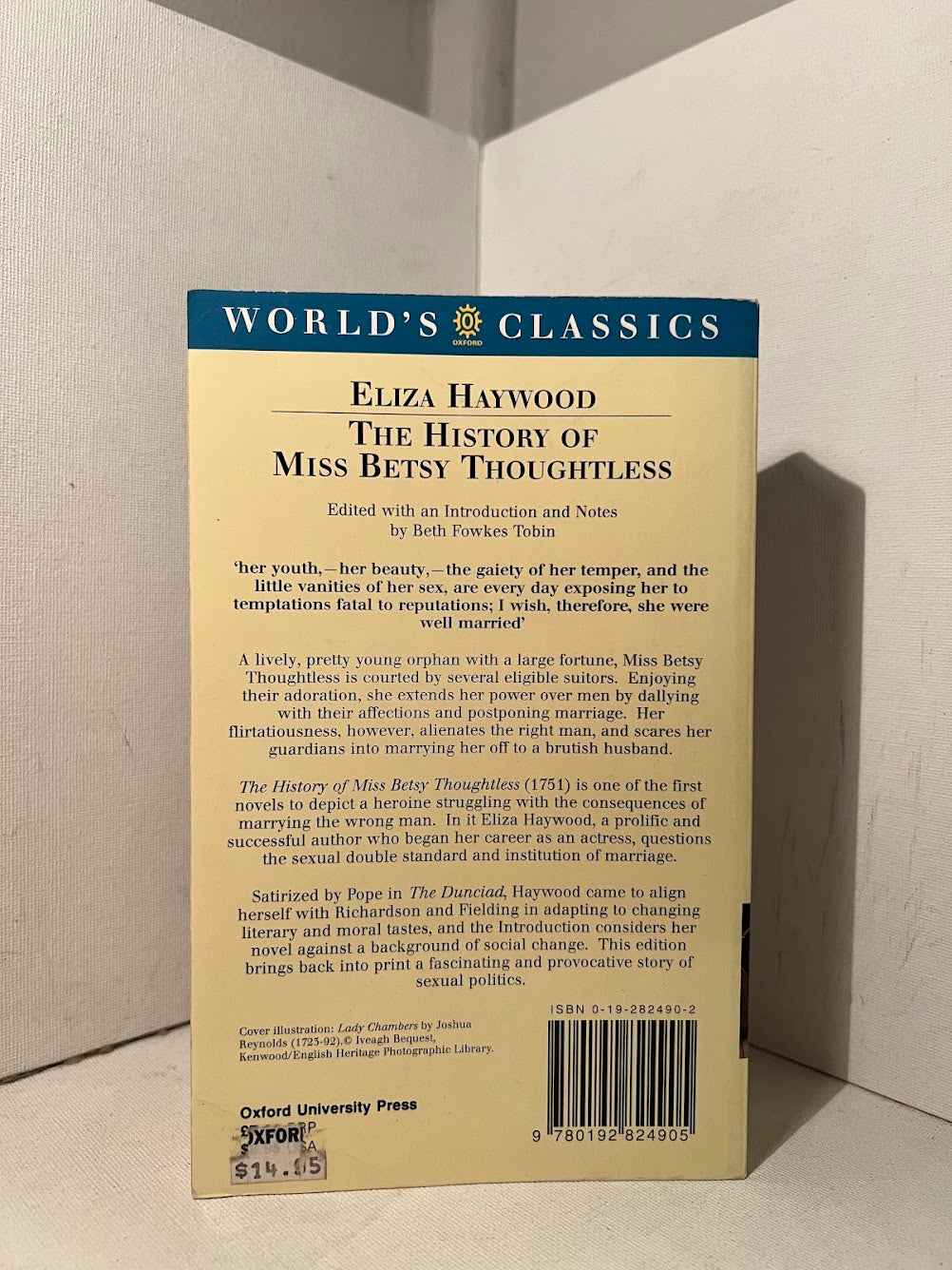 The History of Miss Betsy Thoughtless by Eliza Haywood