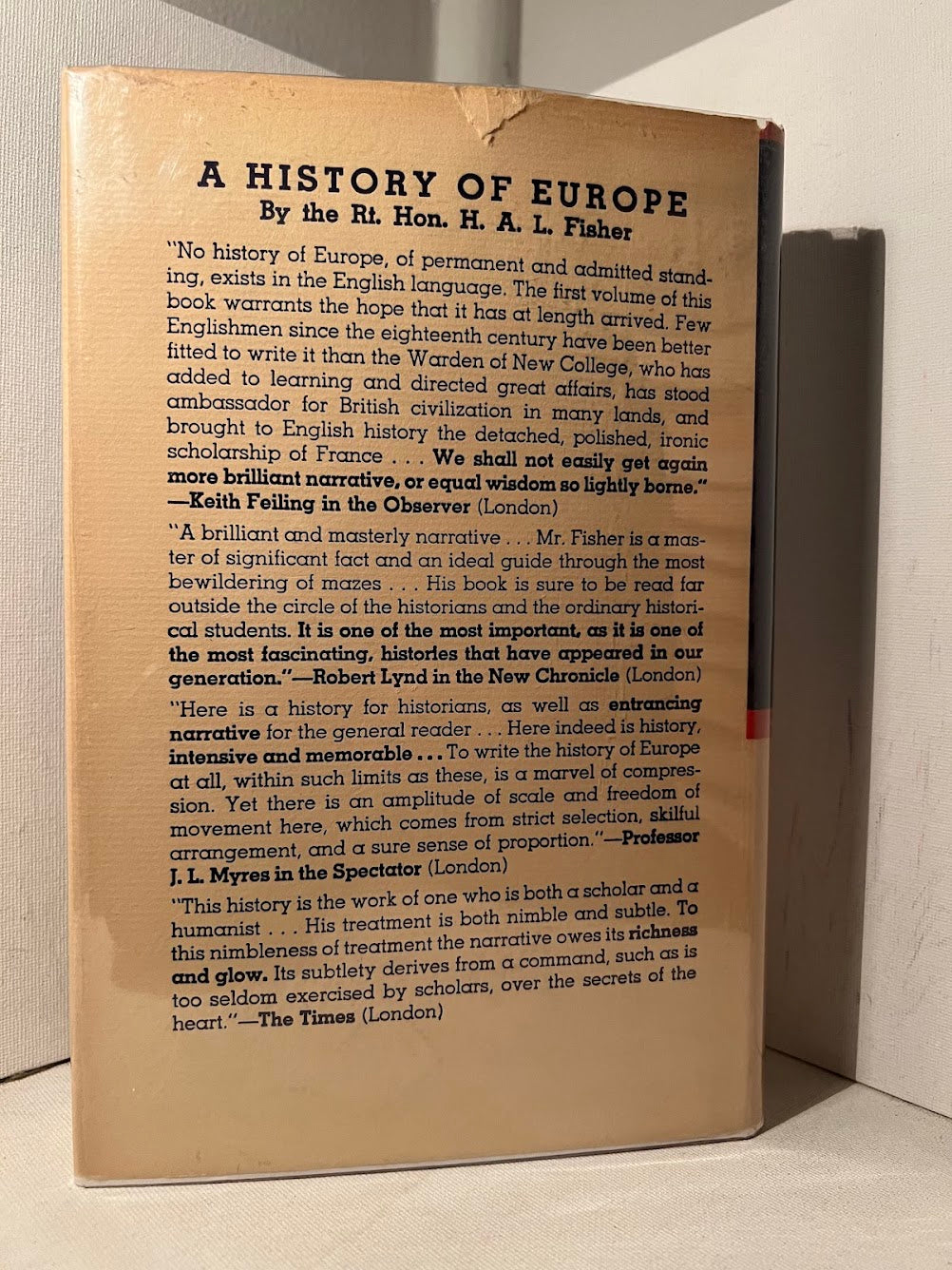 A History of Europe - Renaissance, Reformation, Reason by H.A.L. Fisher