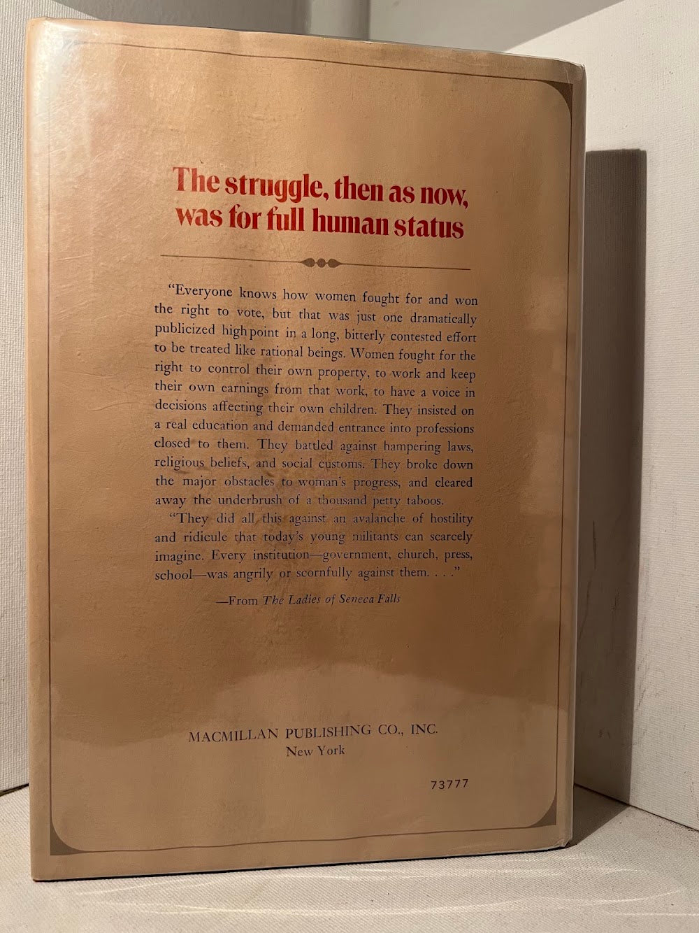 The Ladies Of Seneca Falls - The Birth of the Woman's Rights Movement by Miriam Gurko