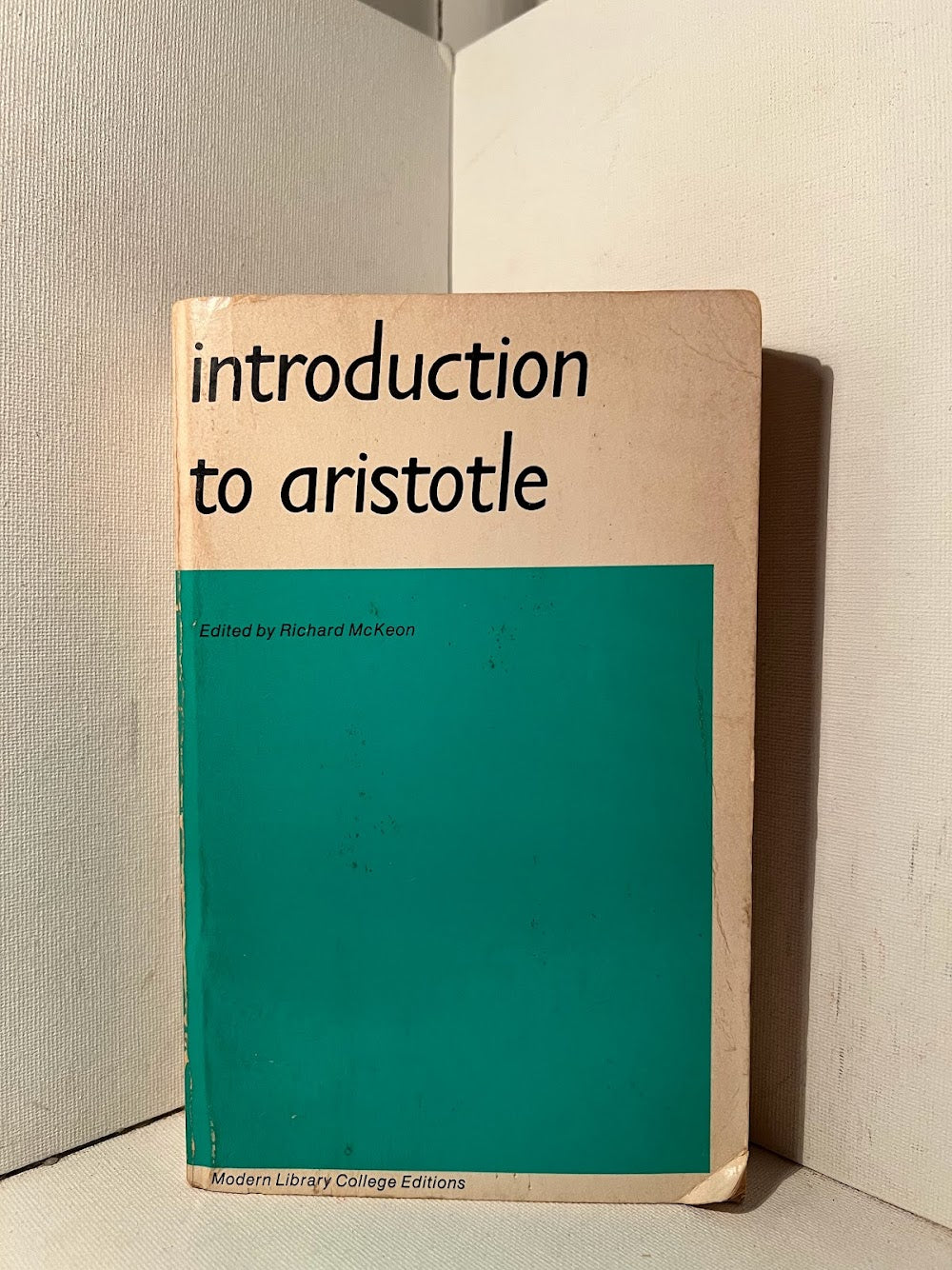 Introduction to Aristotle edited by Richard McKeon