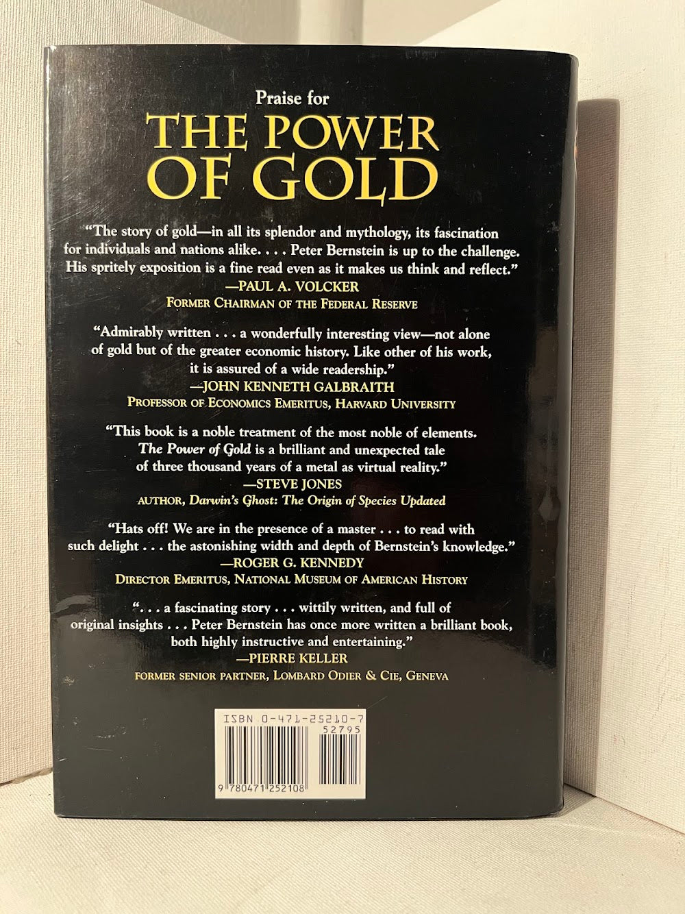 The Power of Gold - The History of an Obsession by Peter L. Bernstein