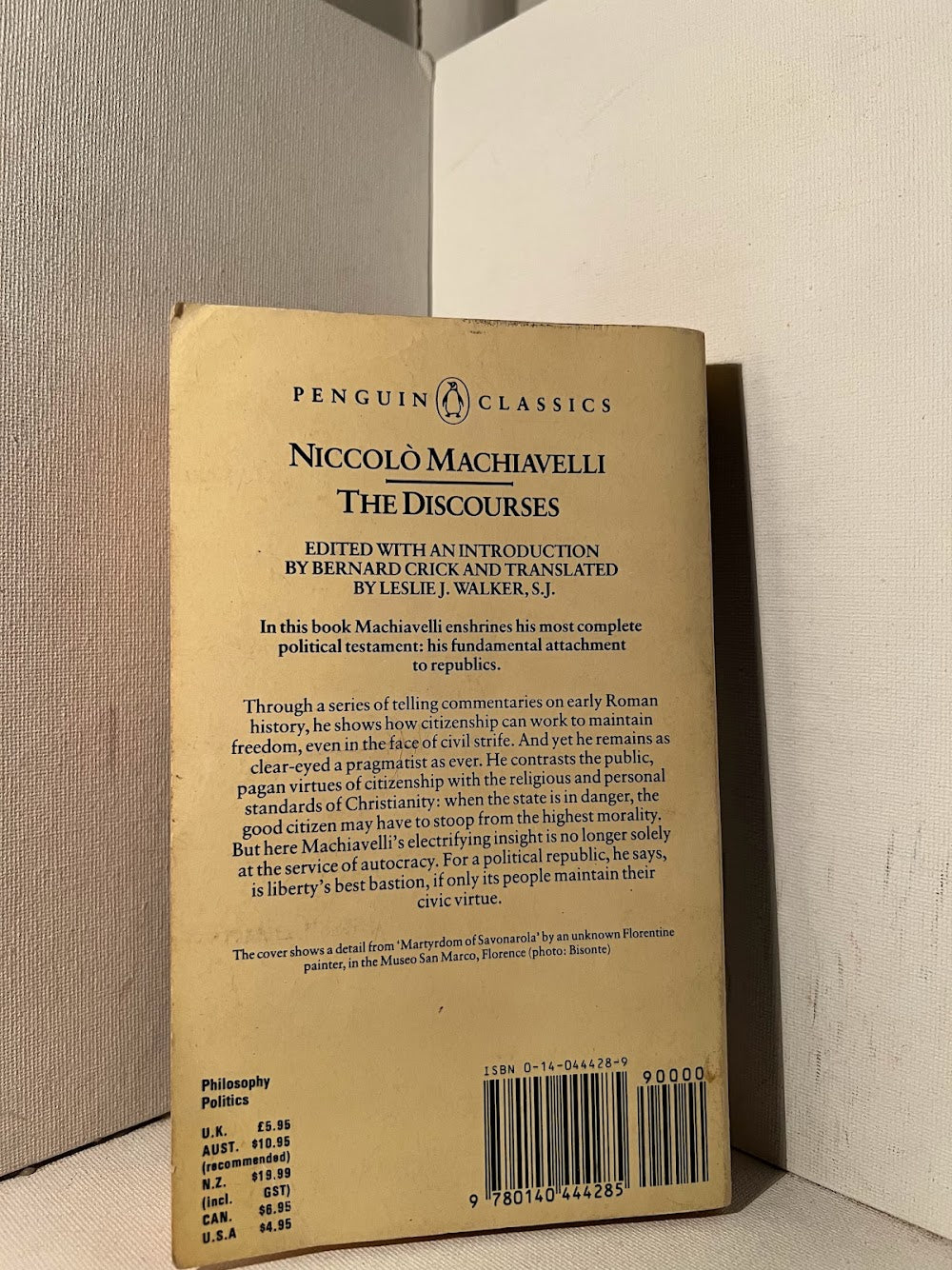 The Discourses by Niccolo Machiavelli