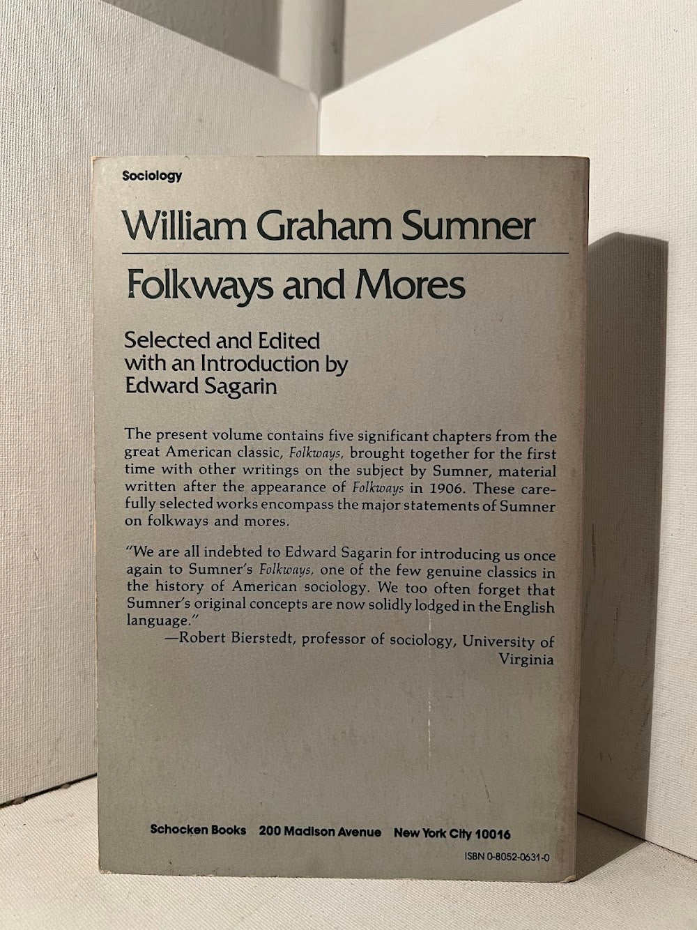 Folkways and Mores by William Graham Sumner