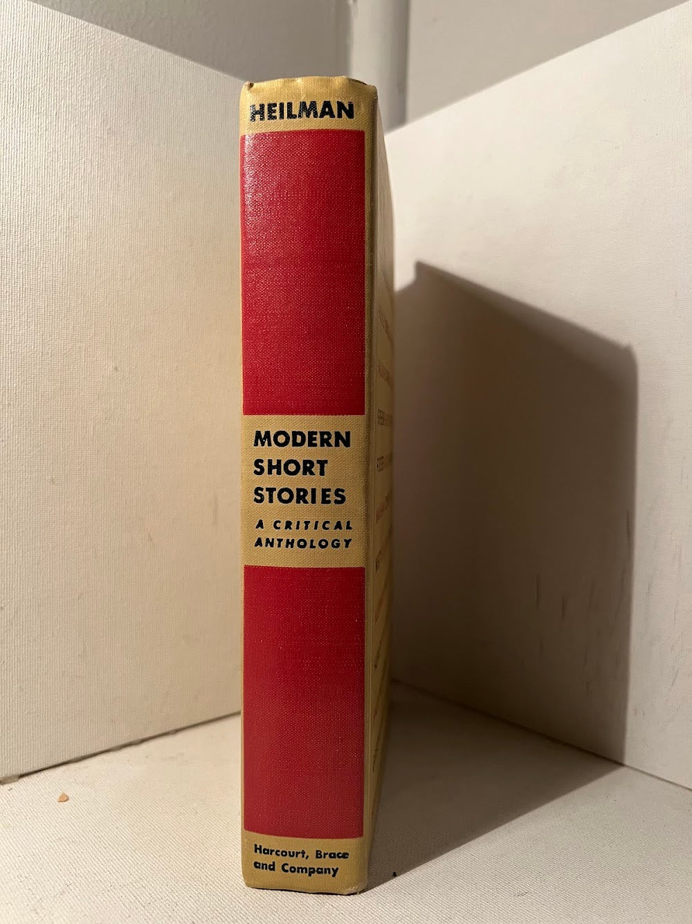 Modern Short Stories - A Critical Anthology edited by Heilman