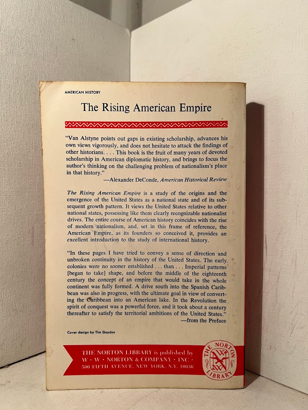 The Rising American Empire by Richard W. Van Alstyne