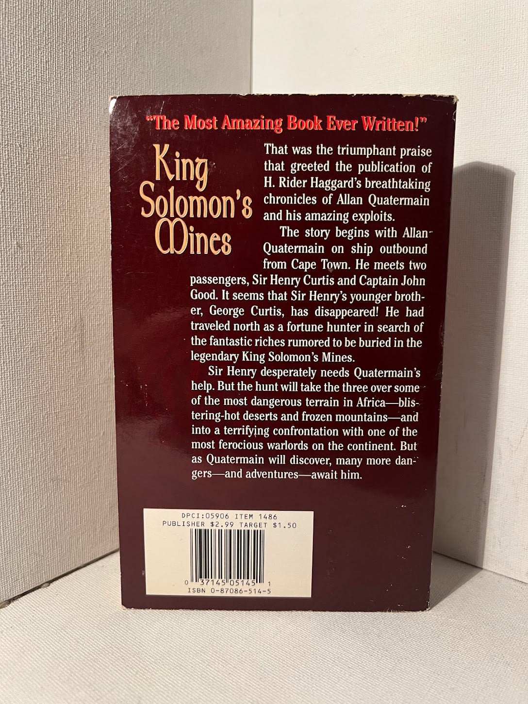 King Solomon's Mines by H. Rider Haggard