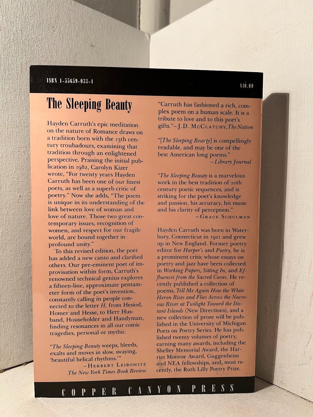 [Signed] The Sleeping Beauty by Hayden Carruth