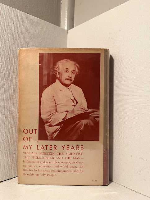 Out of My Later Years by Albert Einstein