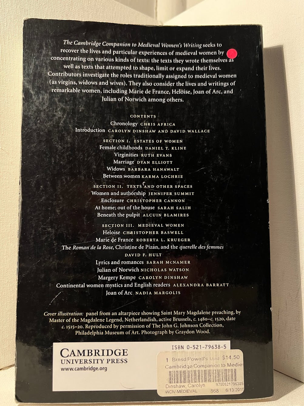 The Cambridge Companion to Medieval Women's Writing