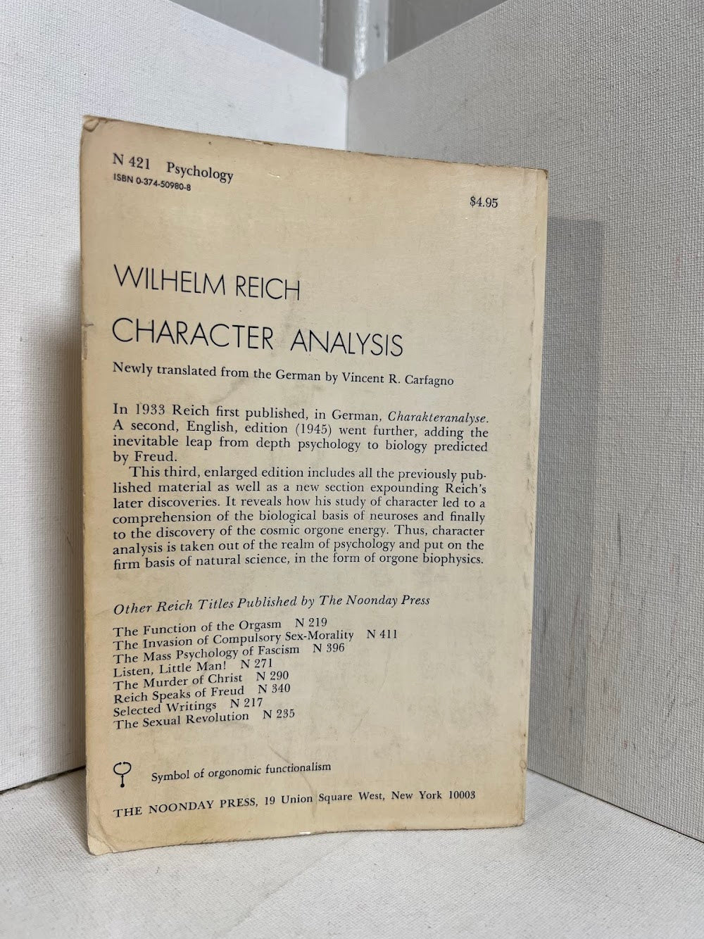 Character Analysis by Wilhelm Reich