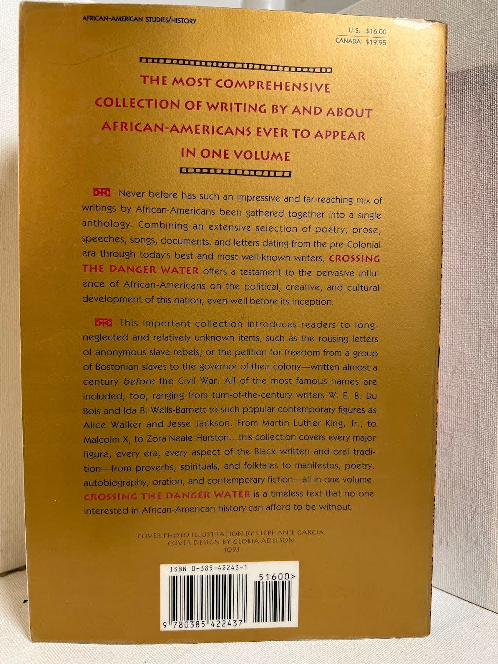 Crossing the Danger Water - Three Hundred Years of African-American Writing