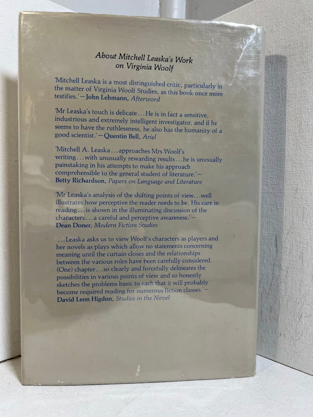 [Signed] The Novels of Virginia Woolf From Beginning to End by Mitchell A. Leaska