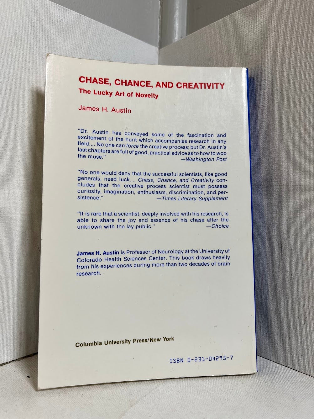 Chase, Chance & Creativity by James H. Austin