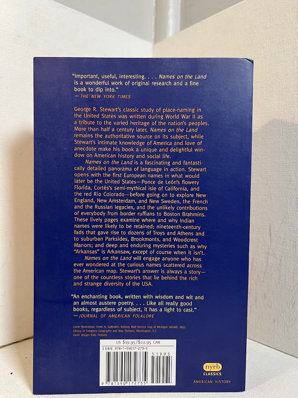 Names on the Land by George R. Steward
