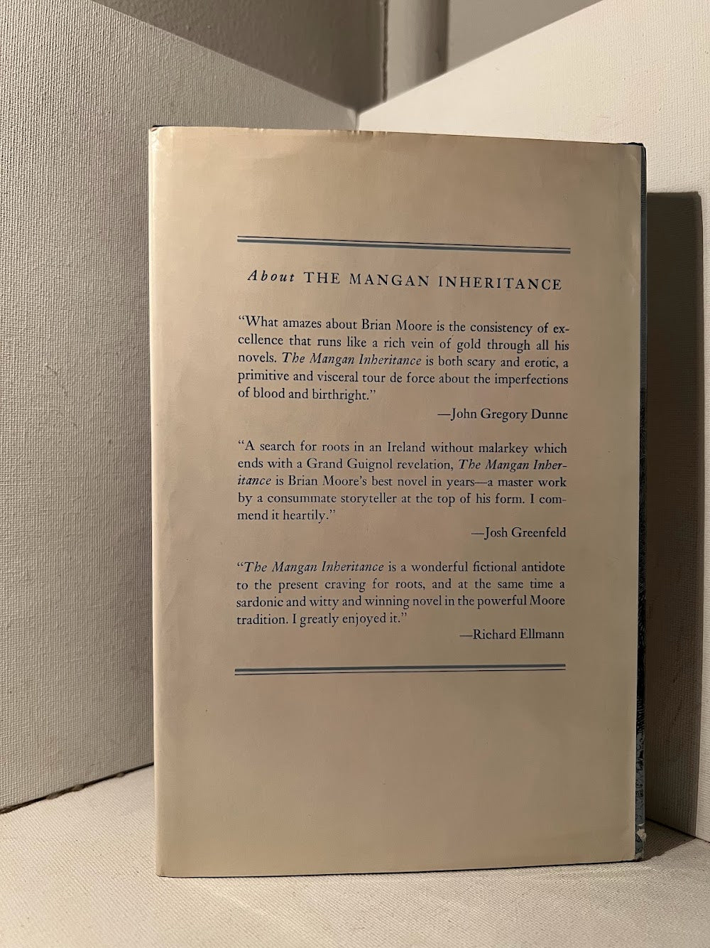 The Mangan Inheritance by Brian Moore