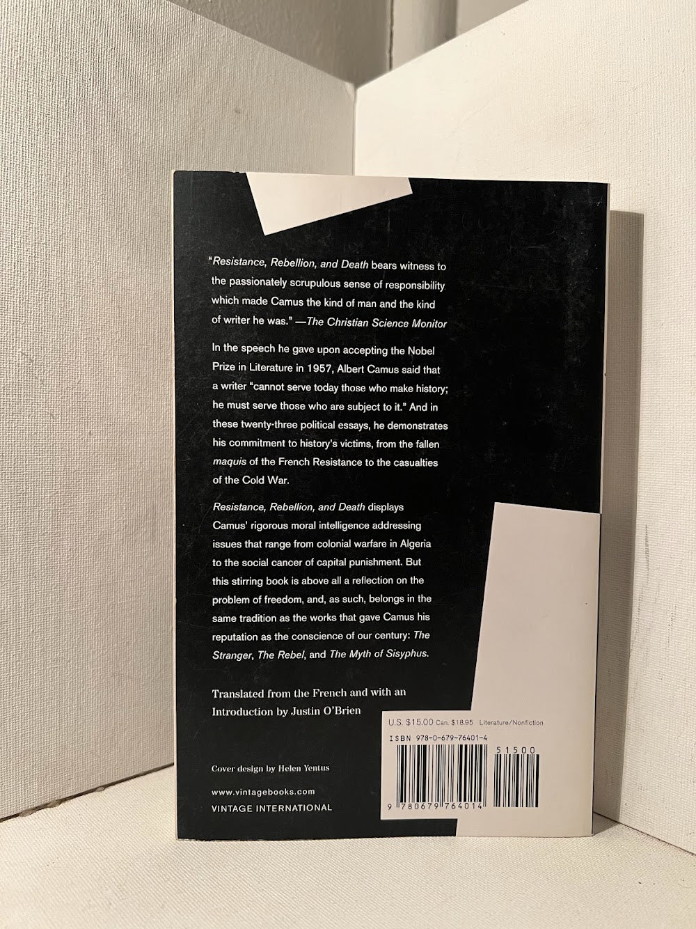 Resistance, Rebellion, and Death by Albert Camus