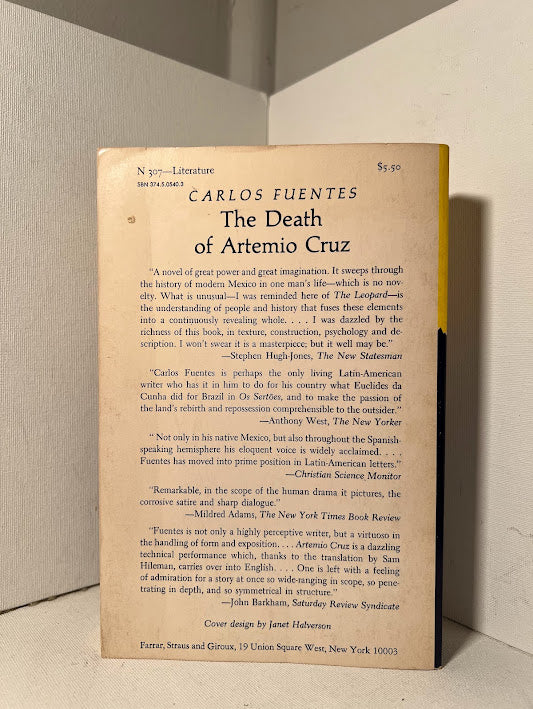 The Death of Artemio Cruz by Carlos Fuentes