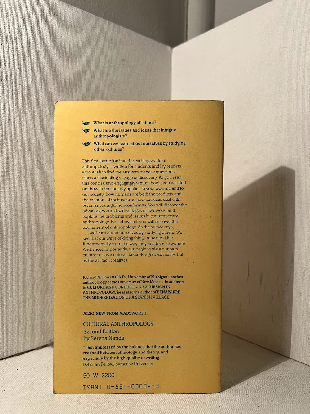 Culture and Conduct by Richard A. Barrett