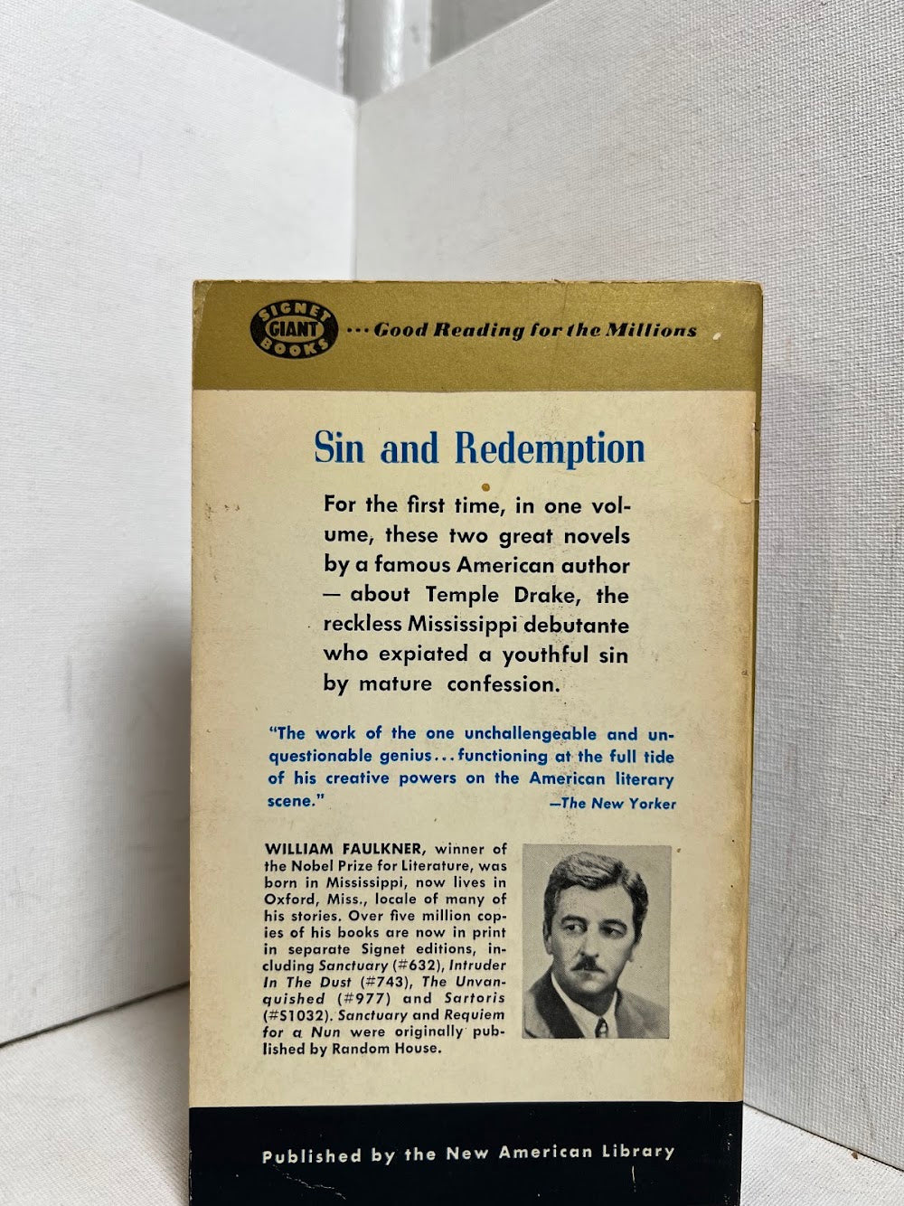 Sanctuary and Requiem for a Nun by William Faulkner