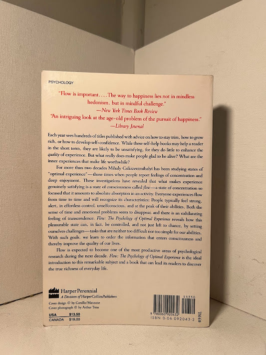 Flow by Mihaly Csikszentmihalyi