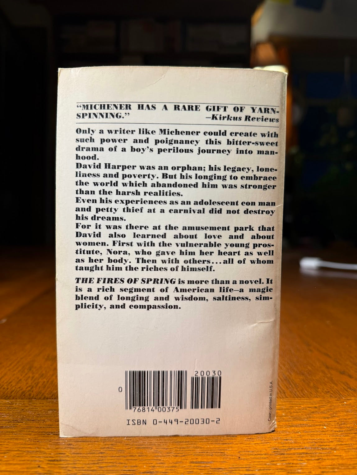 The Fires of Spring by James Michener