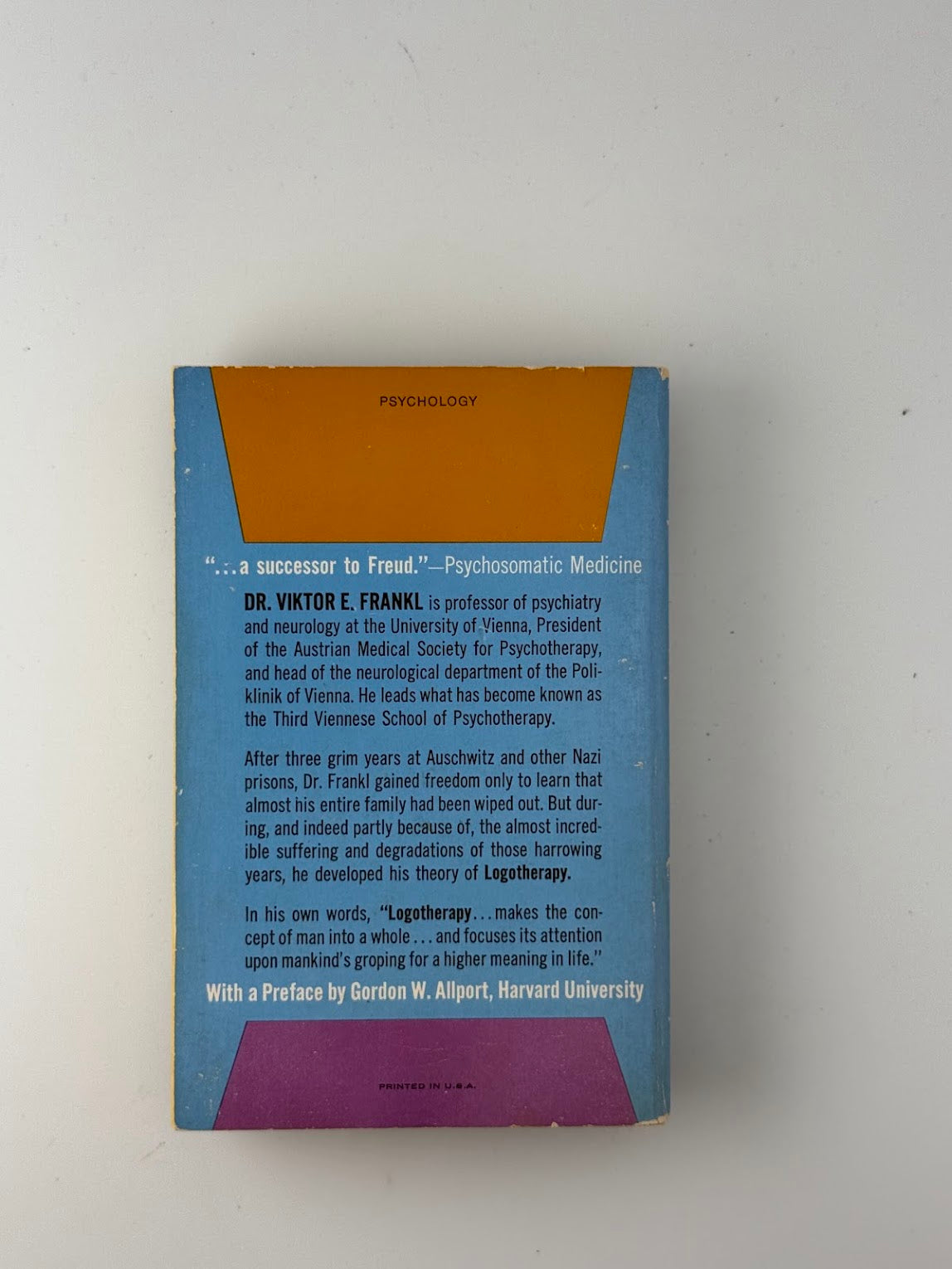 Man's Search For Meaning by Viktor Frankl