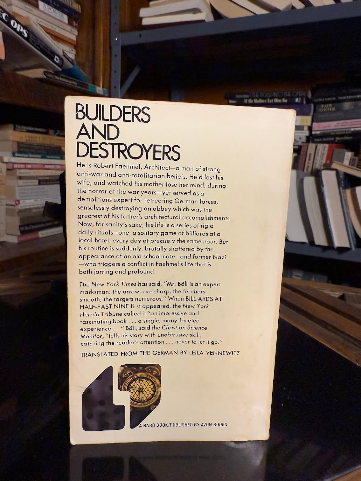 Billiards at Half Past Nine by Heinrich Boll