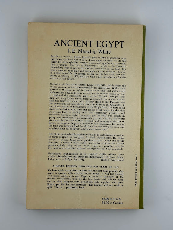 Ancient Egypt by J.E. Manchip White