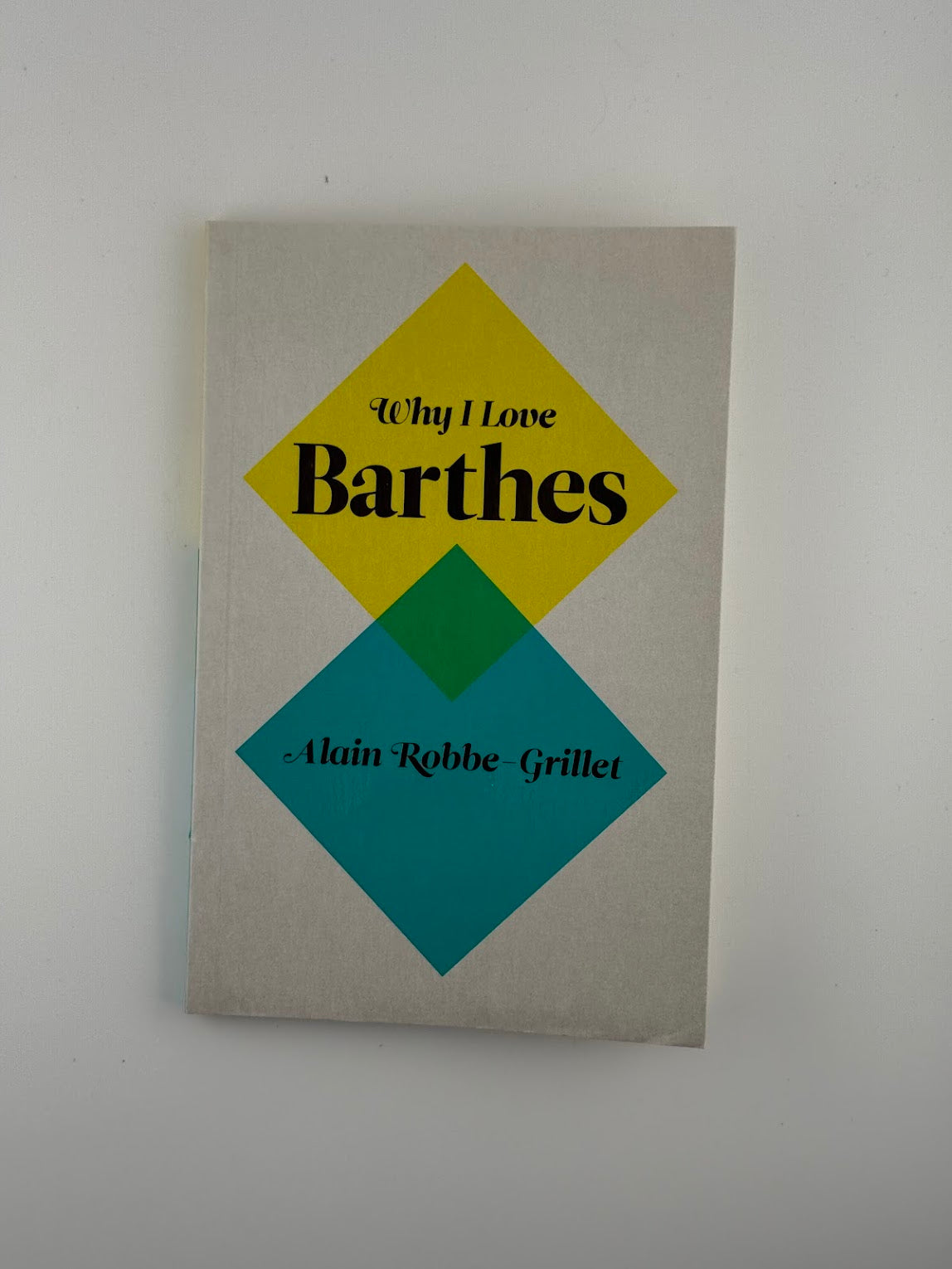 Why I Love Barthes by Alain Robbe Grillet