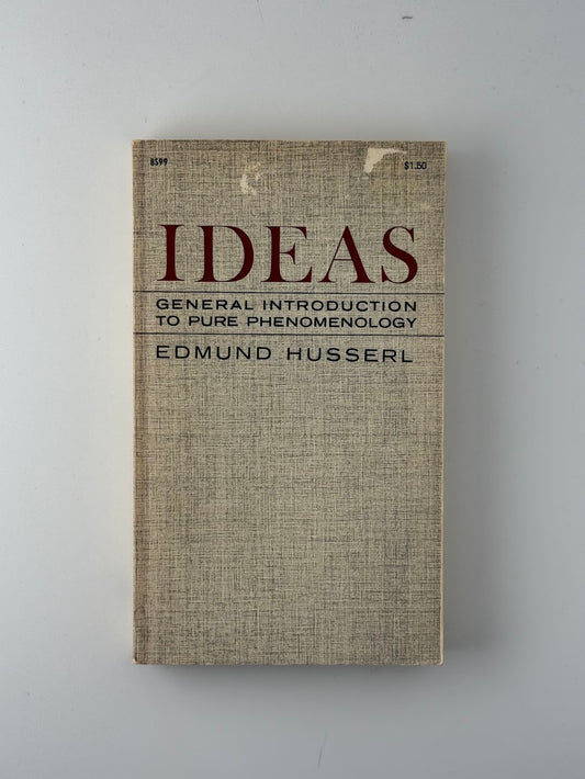 Ideas by Edmund Husserl